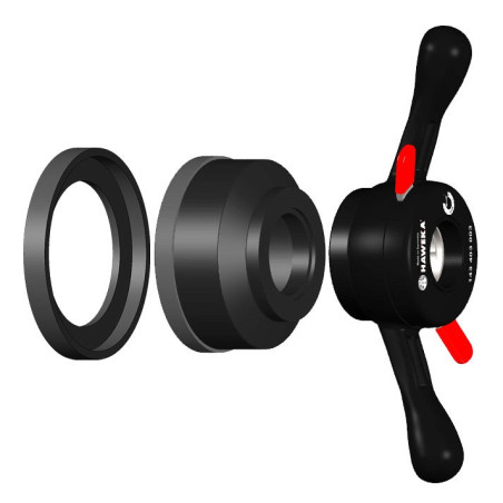 Balansiera uzgrieznis 40mm vārpstai, TR40x3 vītne, QUICK LOCKER HAWEKA PROGRIP